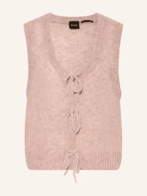 Boss Sweter Bez Rękawów Frig Z Alpaki rot