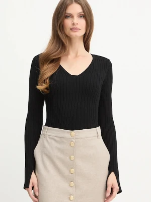 BOSS sweter damski kolor czarny lekki 50547913