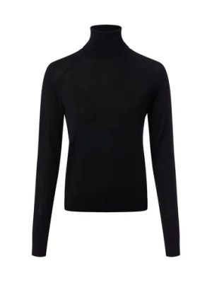 BOSS Sweter damski z golfem - Frizani Kobiety drobna dzianina czarny jednolity,