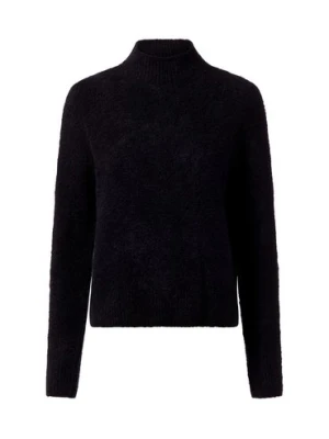 BOSS Sweter damski z zawartością kaszmiru - Fubrina Kobiety czarny jednolity,