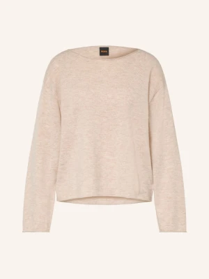 Boss Sweter Faprosa Z Kaszmirem beige JASNOBRĄZOWY