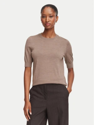 BOSS Sweter Farbella 50544996 Brązowy Slim Fit