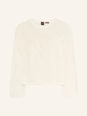 Boss Sweter Farde weiss KREMOWY