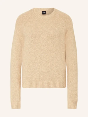 Boss Sweter Febisan Z Dodatkiem Alpaki beige