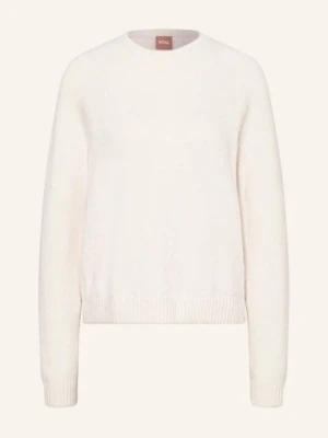 Boss Sweter Febisan Z Dodatkiem Alpaki weiss