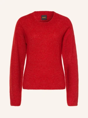 Boss Sweter Fenne Z Alpaki rot CZERWONY
