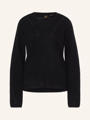 Boss Sweter Fenne Z Alpaki schwarz CZARNY