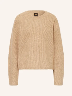 Boss Sweter Fenne Z Dodatkiem Alpaki beige