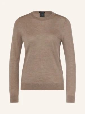 Boss Sweter Ferpina beige JASNOBRĄZOWY