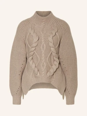 Boss Sweter Fibona Z Kaszmir beige