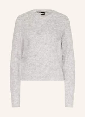 Boss Sweter Fleuretty Z Dodatkiem Alpaki grau