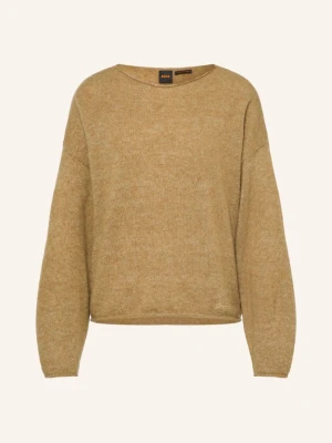 Boss Sweter Folletto Z Alpaki gruen KHAKI