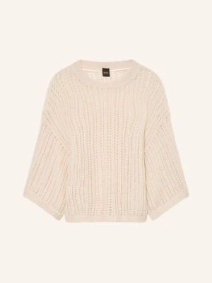 Boss Sweter Frug Z Rękawami 3 / 4 I Z Moheru weiss ECRU