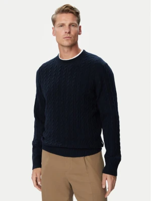 BOSS Sweter Furlan 50570645 Granatowy Regular Fit