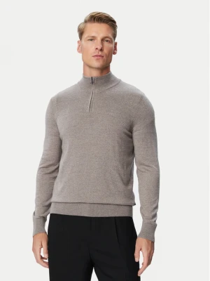 BOSS Sweter H-Ebenji 50565499 Brązowy jasny Regular Fit