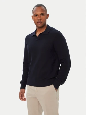 BOSS Sweter H-Lomarino 50565511 Granatowy Regular Fit