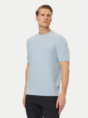 BOSS Sweter H-Nilton 50560468 Niebieski jasny Regular Fit