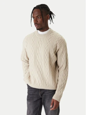BOSS Sweter Kableto 50548689 Beżowy Regular Fit
