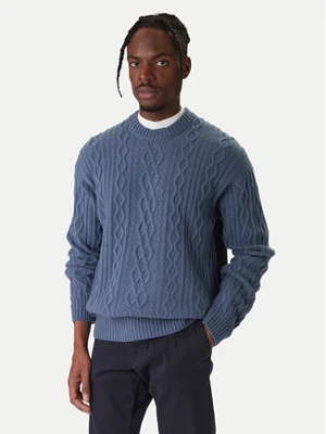 BOSS Sweter Kableto 50548689 Granatowy Regular Fit