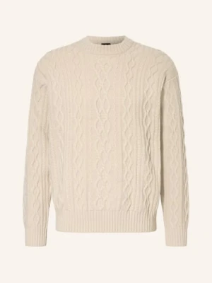 Boss Sweter Kableto beige