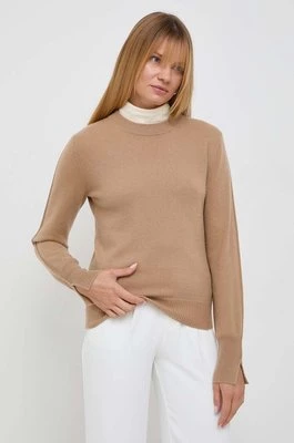 BOSS sweter kaszmirowy x FTC kolor beżowy lekki