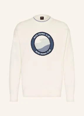 Boss Sweter Klubfish weiss