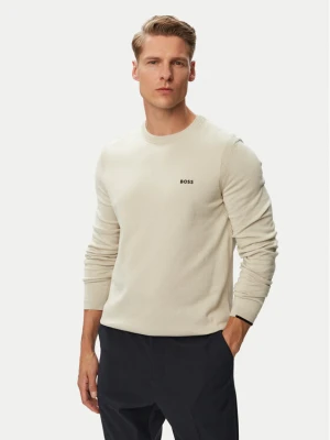 BOSS Sweter KN_Ever-X CN 50556145 Beżowy jasny Regular Fit