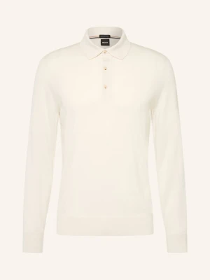 Boss Sweter Lancione weiss KREMOWY