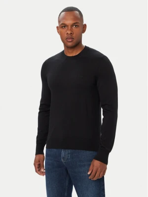BOSS Sweter Leno 50571914 Czarny Regular Fit