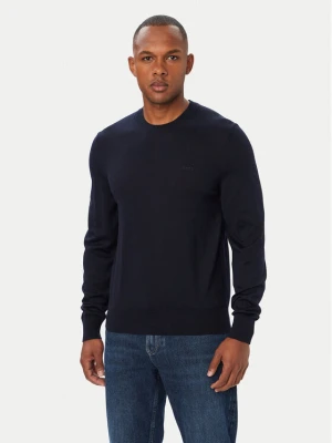 BOSS Sweter Leno 50571914 Granatowy Regular Fit