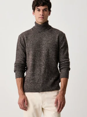 BOSS sweter męski wełniany C-Floriano brązowy