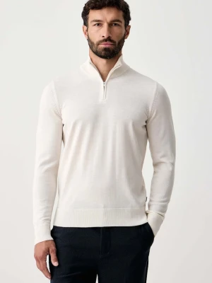 BOSS sweter męski wełniany H-Ebenji beżowy