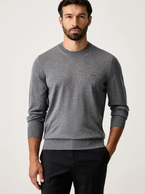 BOSS sweter męski wełniany H-Leno-L szary