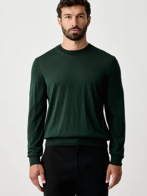BOSS sweter męski wełniany H-Leno-L zielony