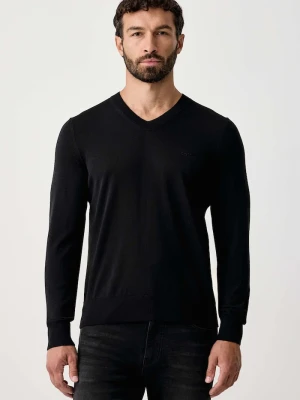 BOSS sweter męski wełniany H-Melba-L czarny