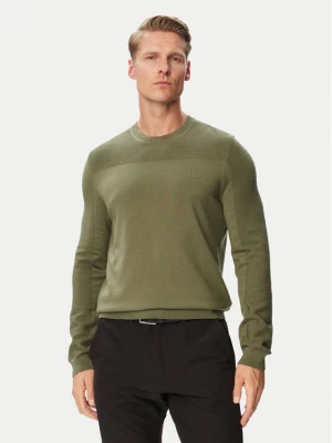 BOSS Sweter Momentum-X CN 50547507 Khaki Regular Fit