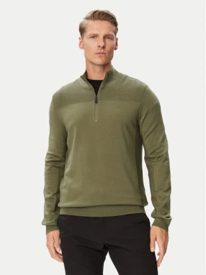 BOSS Sweter Momentum-X QZ 50547898 Khaki Regular Fit