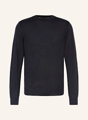 Boss Sweter Overo Z Dodatkiem Jedwabiu I Kaszmiru blau