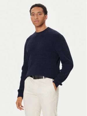 BOSS Sweter P-Horso 50549989 Granatowy Regular Fit