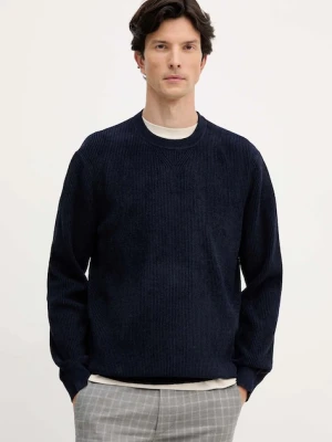 BOSS sweter P-Horso granatowy