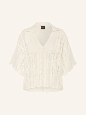 Boss Sweter Polo Fordeaux weiss