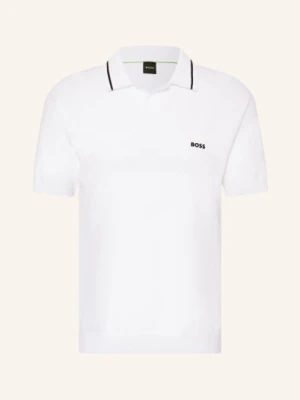 Boss Sweter Polo weiss