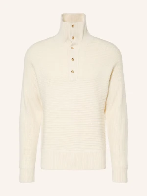 Boss Sweter Typu Troyer Franco weiss ECRU