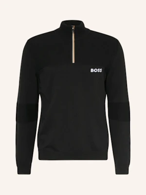 Boss Sweter Typu Troyer Hydro schwarz