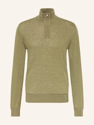 Boss Sweter Typu Troyer Illario gruen