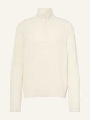 Boss Sweter Typu Troyer Kenter weiss ECRU