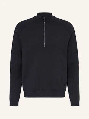 Boss Sweter Typu Troyer Mirror blau