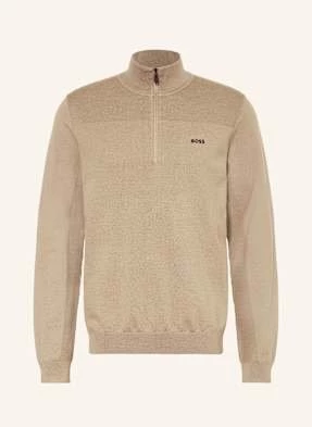 Boss Sweter Typu Troyer Momentum beige