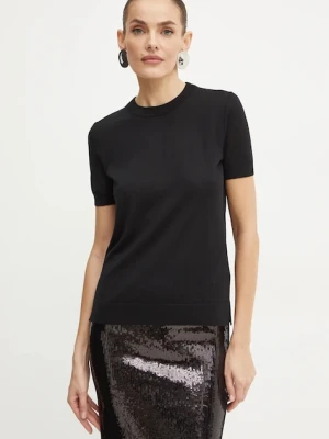 BOSS sweter wełniany kolor czarny 50492857