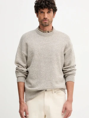 BOSS sweter wełniany męski kolor biały 50550001